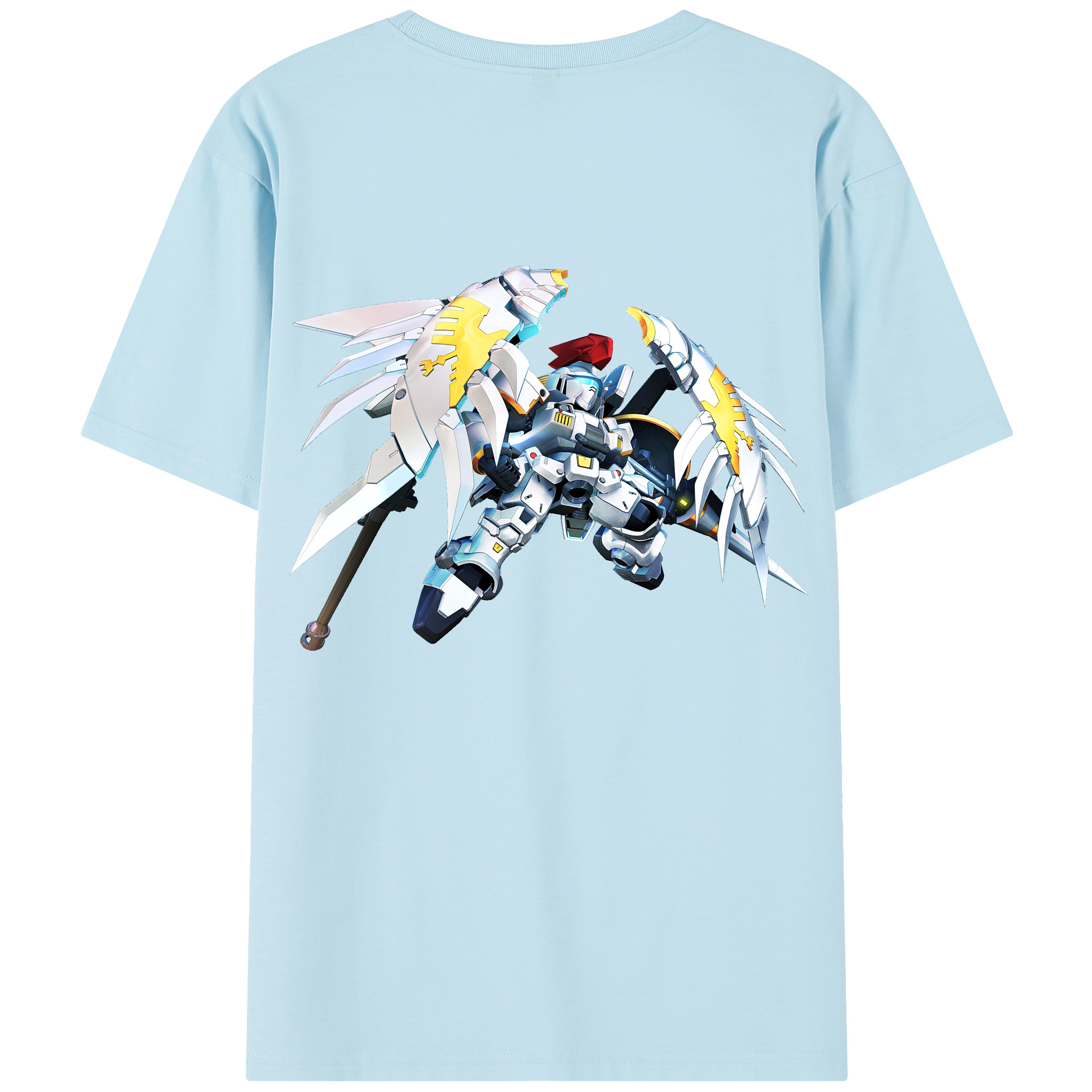 （画像用） 機動戦士ガンダム Mobile Suit Gundam 綿100％半袖Tシャツ（背面プリント）